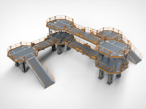 Sci fi modular environment 9 3D मॉडल