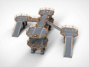 Sci fi modular environment 9 3D मॉडल
