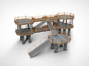 Sci fi modular environment 9 3D मॉडल