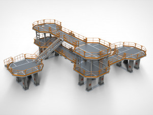 Sci fi modular environment 9 3D मॉडल