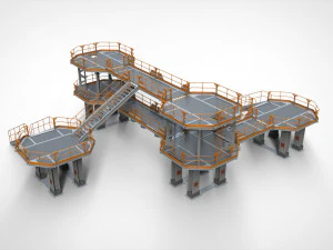 Sci fi modular environment 9 3D Model