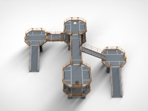Sci fi modular environment 9 3D मॉडल