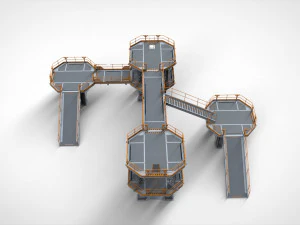 Sci fi modular environment 9 3D Model