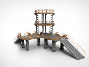 Sci fi modular environment 9 3D Model