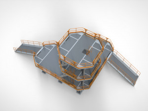 Sci fi modular environment 9 3D मॉडल