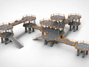 Sci fi modular environment 9 3D Model