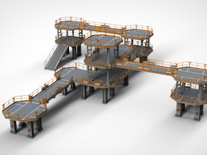 Sci fi modular environment 9 3D मॉडल