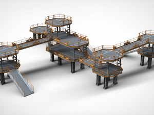 Sci fi modular environment 9 3D मॉडल