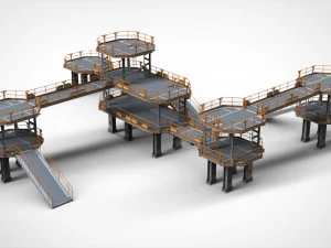 Sci fi modular environment 9 3D Model