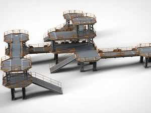 Sci fi modular environment 9 3D Model