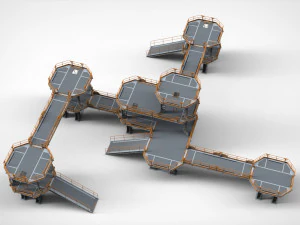 Sci fi modular environment 9 3D Model
