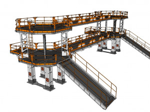 Sci fi modular environment 9 3D मॉडल