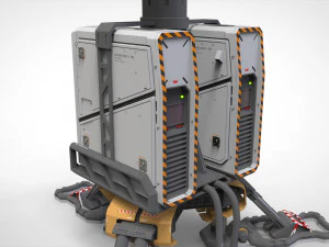 Sci fi lighthouse 3D Model