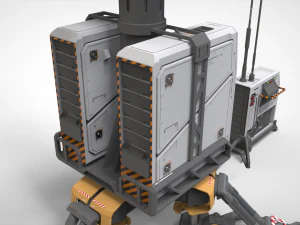 Sci fi lighthouse 3D Model