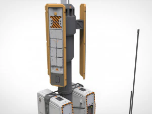 Sci fi lighthouse 3D Model