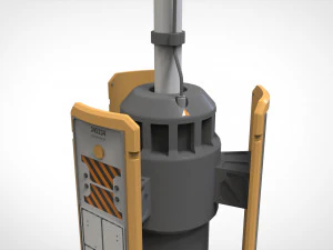 Sci fi lighthouse 3D Model