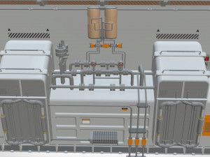 Sci-fi architecture kitbash 30 Modèle 3D