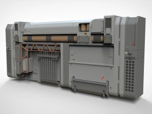 Sci-fi architecture kitbash 30 3D Model