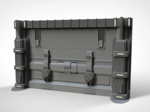 Sci-fi architecture kitbash 30 3D Model