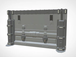 Sci-fi architecture kitbash 30 3D Model