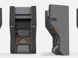Sci-fi architecture kitbash 30 Modèle 3D