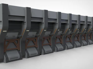 Sci-fi architecture kitbash 30 3D Model