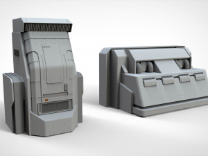 Sci-fi architecture kitbash 30 Modèle 3D