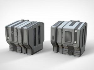 Sci-fi architecture kitbash 30 Modèle 3D