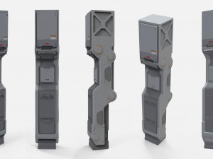 Sci-fi architecture kitbash 30 Modèle 3D