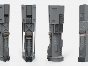 Sci-fi architecture kitbash 30 Modèle 3D
