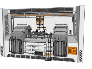 Sci-fi architecture kitbash 30 3D Model