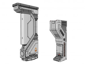 Sci-fi architecture kitbash 30 Modèle 3D