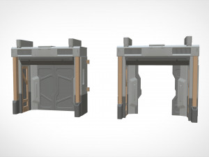 Sci fi door 23 3D Model
