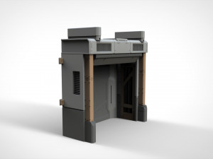 Sci fi door 23 3D Model