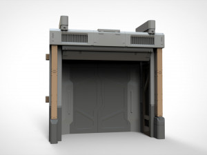 Sci fi door 23 3D Model