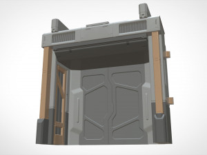 Sci fi door 23 3D Model