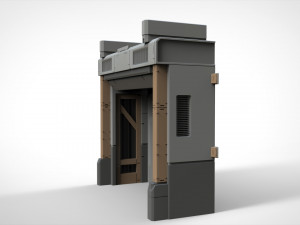 Sci fi door 23 3D Model