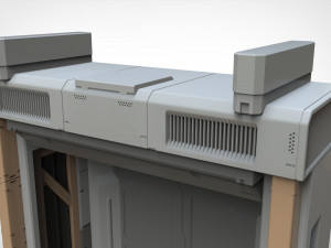 Sci fi door 23 3D Model