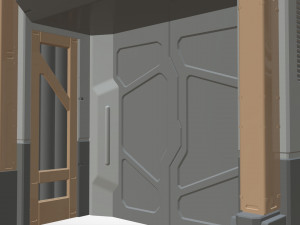 Sci fi door 23 3D Model