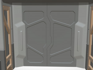 Sci fi door 23 3D Model