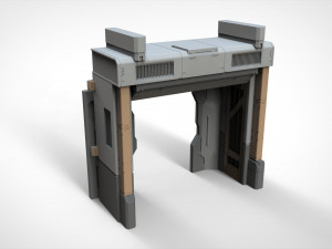 Sci fi door 23 3D Model