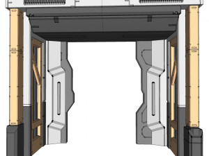 Sci fi door 23 3D Model