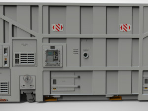Sci fi cargo container 1 3D Model