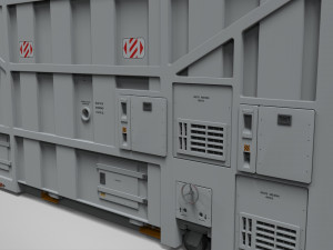 Sci fi cargo container 1 3D Model