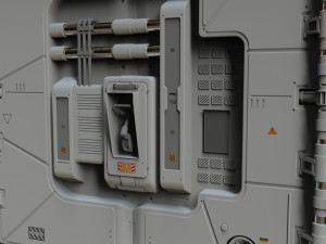 Sci fi cargo container 1 3D Model