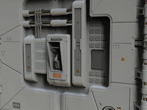 Sci fi cargo container 1 3D Model