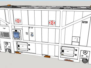 Sci fi cargo container 1 3D Model