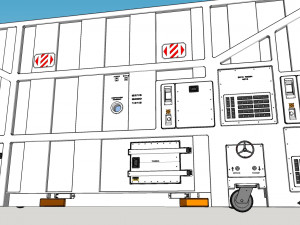 Sci fi cargo container 1 3D Model