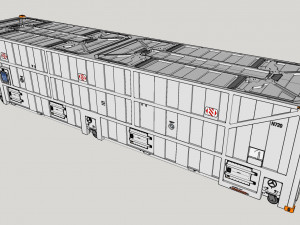 Sci fi cargo container 1 3D Model