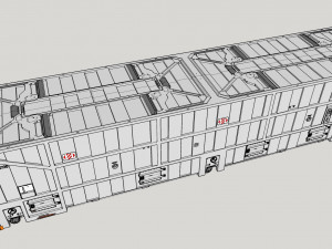 Sci fi cargo container 1 3D Model